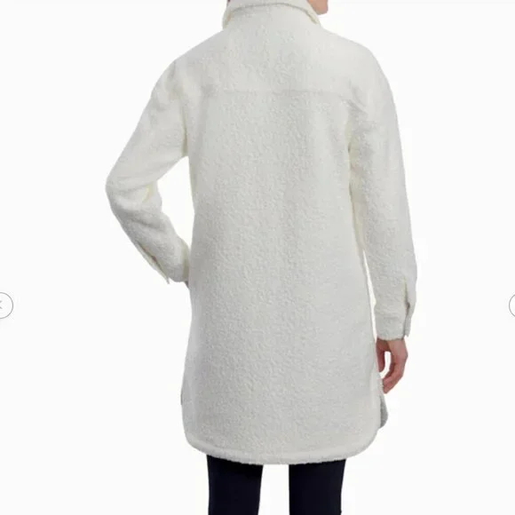 NWT Size Large White Teddy Shacket - Picture 2 of 6
